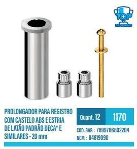 PROLONGADOR P/REG.DECA 20MM