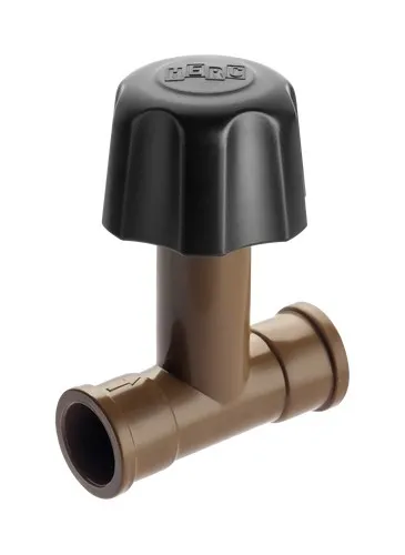 REGISTRO PVC 25MM S/CANOPLA MARRON