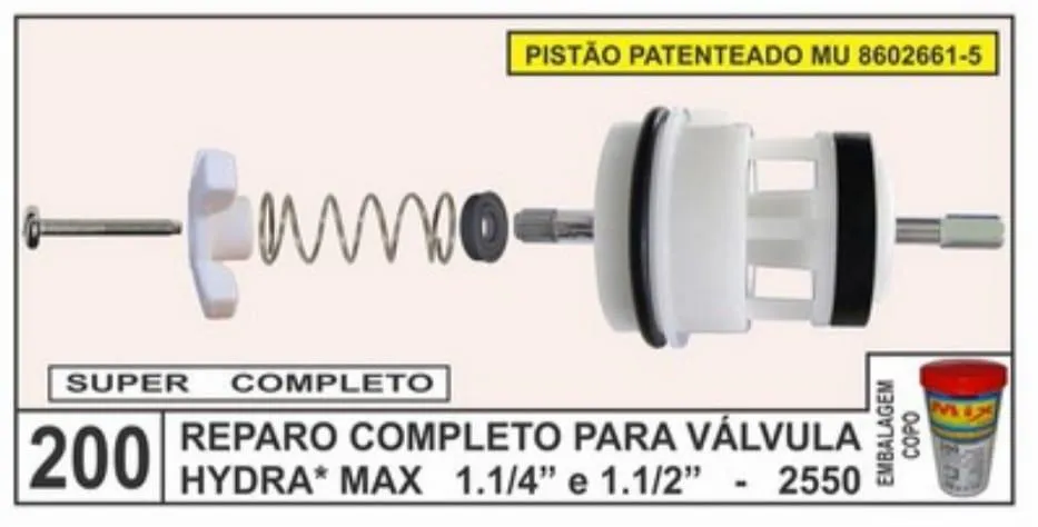 REPARO COMPL,P/VALV.DESC, HYDRA MAX