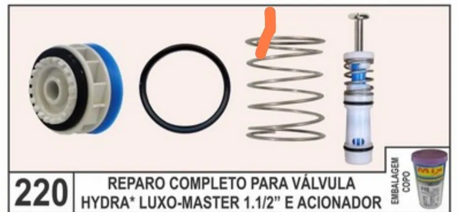 REPARO COMPL.VALY, HYDRA LUXO 1,1/2