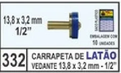 CARRAPETA LATÃO AZUL 13,8 X 3,2 MM 1/2