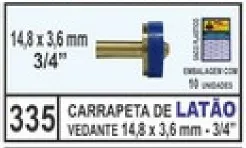 CARRAPETA LATÃO AZUL 14,8 X 3,6 MM 3/4