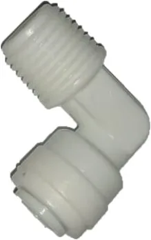 CONEXAO EM L 1/4 ESPT P/ TUBO 1/4 BR