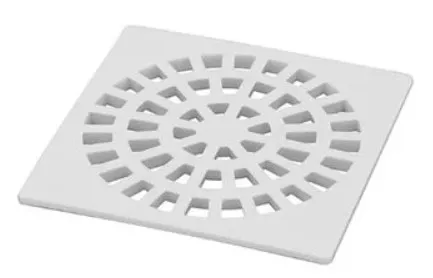 GRELHA PLAST ABS BRANCA QUAD, 10xX10