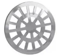 GRELHA PLAST ABS CROMADO RED 10