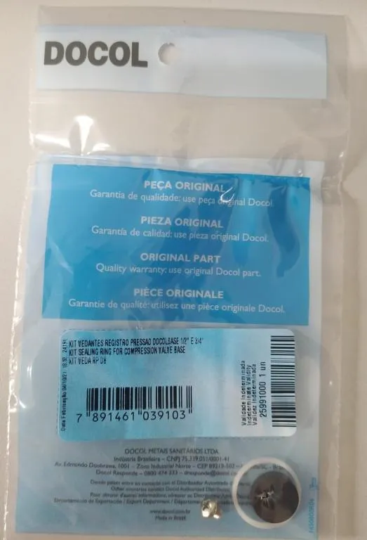 KIT VEDANTE P/ REG.PRESSAO 3/4 DOCOL